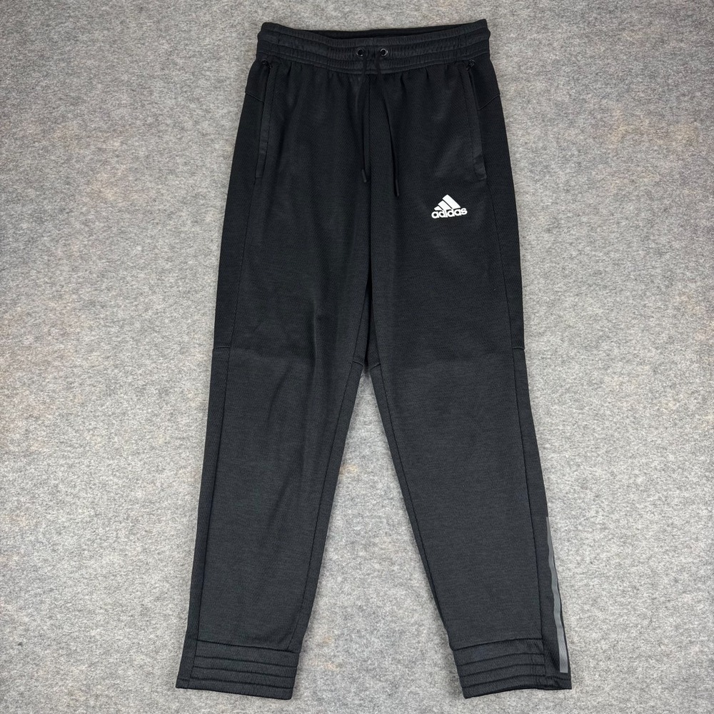 Adidas Training Jogger Pants 28" Zip Pockets Black Mens Small S